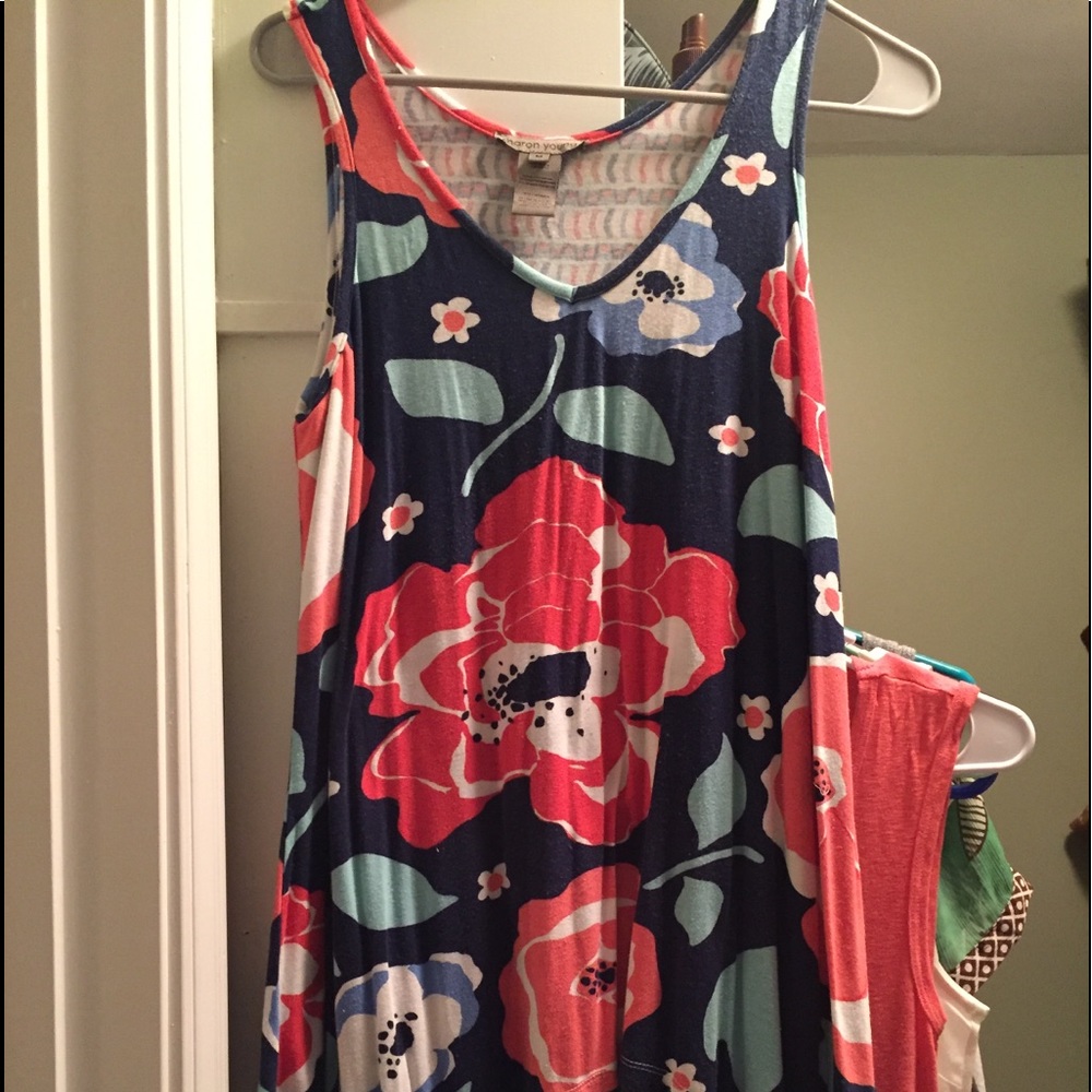 Multicolored long top